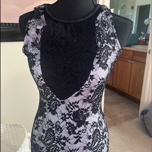 Lace low cut dress